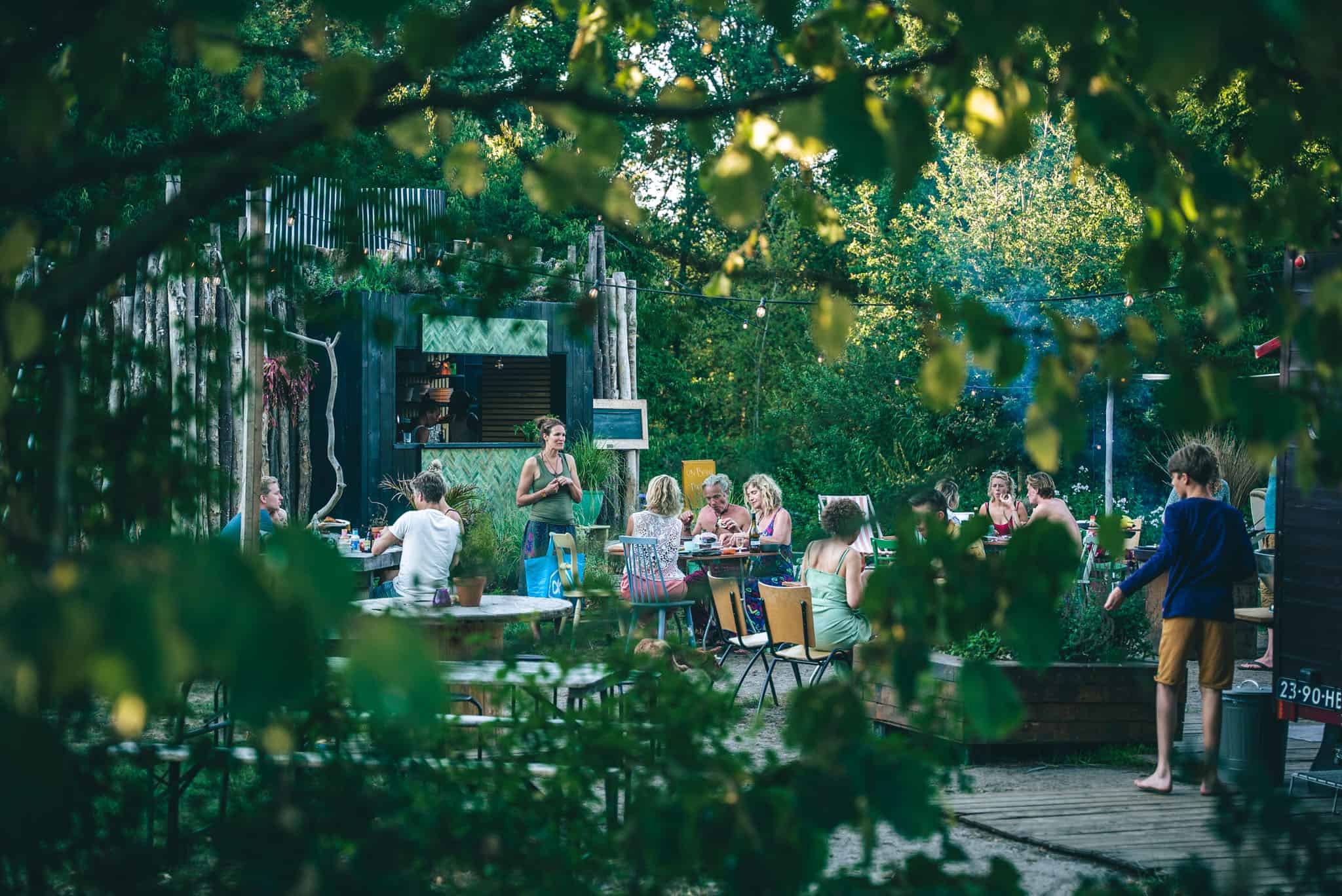 Gezellig terras op Landgoed Energy Up